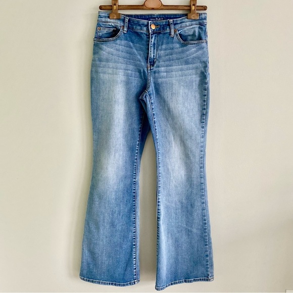 Chico's Pants - Chico’s Platinum Flare Jeans Size 4 Regular